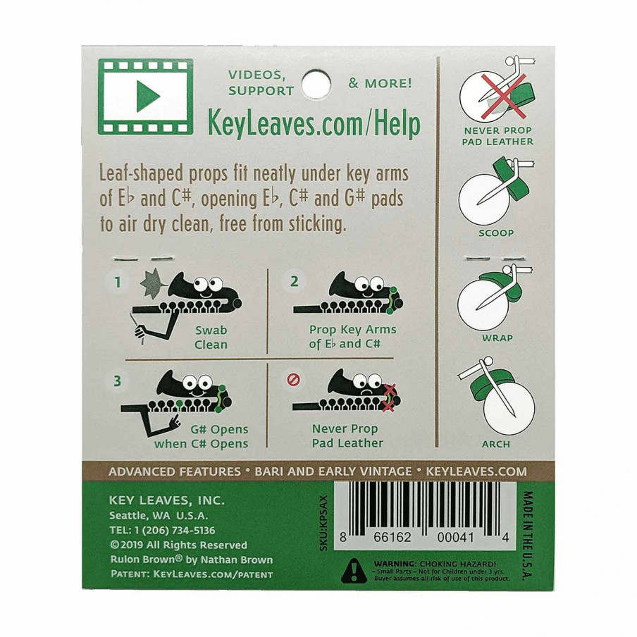 Keyleaves pour séchage de tampons